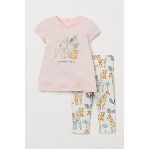 NEW H&M Toddler Girls 4 Animal Printed 2-piece Outfit